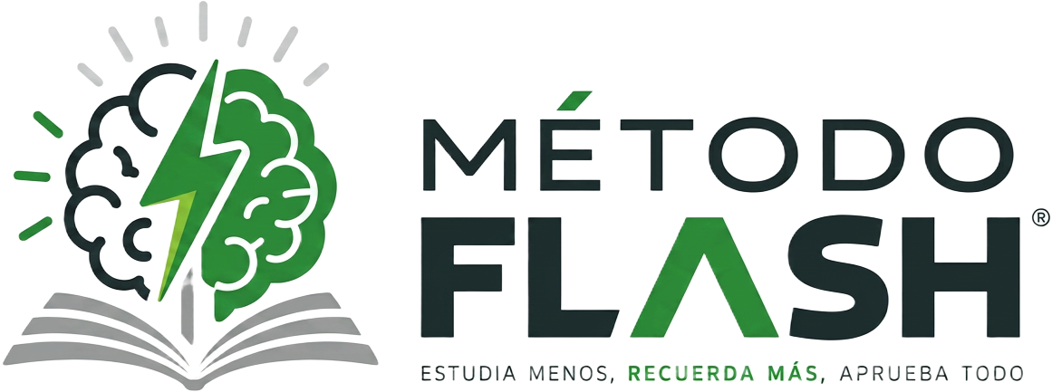 Método Flash · estudia menos, recuerda más, aprueba todo